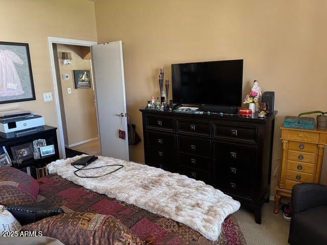 bedroom featuring carpet flooring