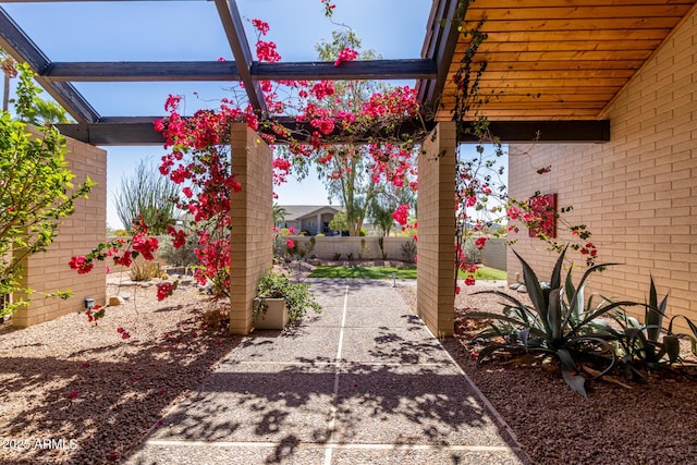 view of patio / terrace featuring a fenced backyard