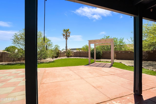 3501 Camino Bella Rosa, Sierra Vista, AZ 85650 - view of patio with a fenced backyard