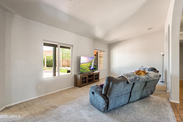 3501 Camino Bella Rosa, Sierra Vista, AZ 85650 - living area with baseboards and carpet flooring