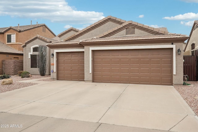 view of front of home featuring a garage