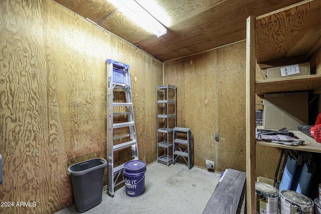 view of storage room