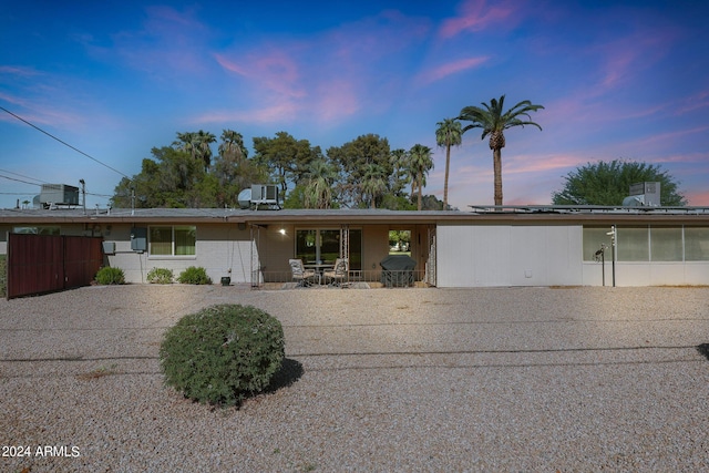 ranch-style house with central AC