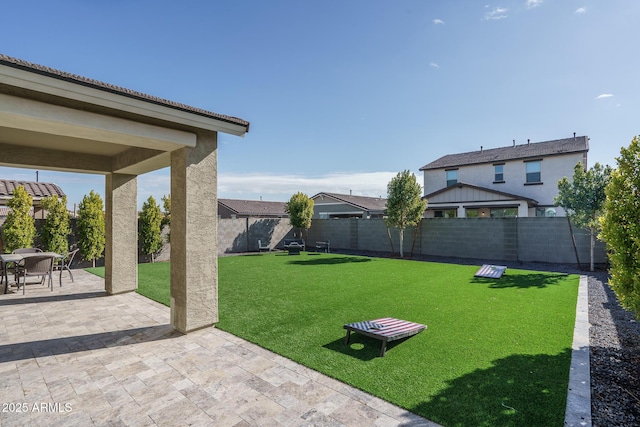 view of yard with a patio