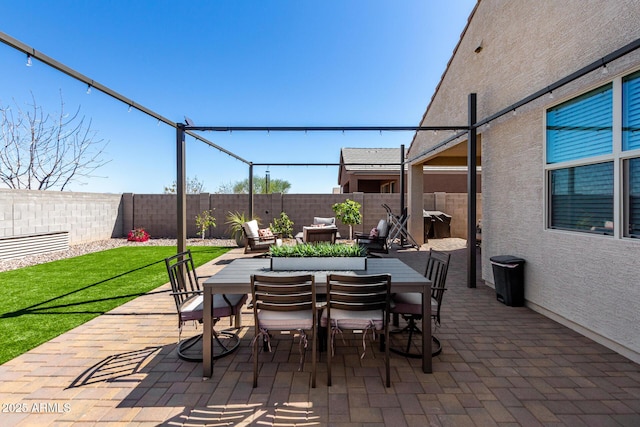 3670 E Sandoval Dr, San Tan Valley, AZ 85140 - view of patio featuring a fenced backyard