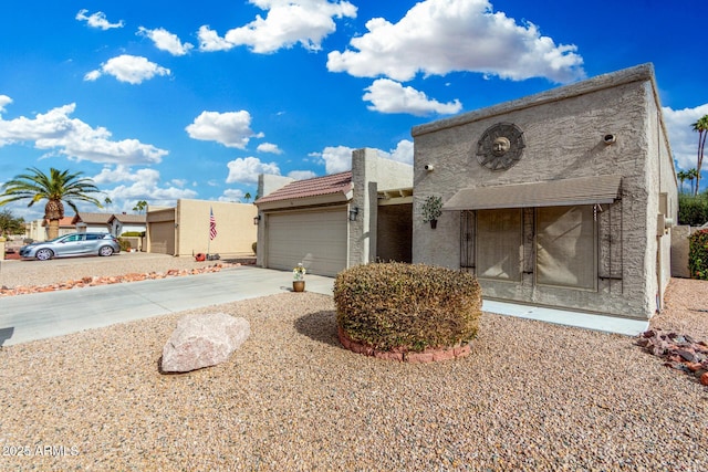 view of front of house featuring a garage