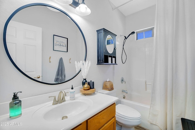 948 E Savannah Dr, Chandler, AZ 85225 - bathroom with shower / tub combo, vanity, and toilet