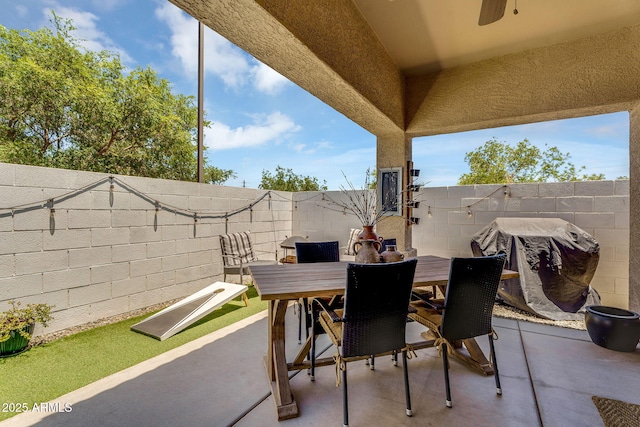 948 E Savannah Dr, Chandler, AZ 85225 - fenced backyard featuring a patio and outdoor dining area