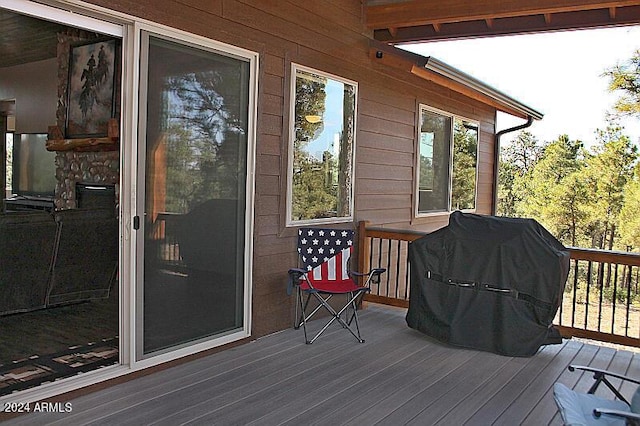 860 W Snow Creek Trl, Show Low, AZ 85901 - wooden deck featuring area for grilling