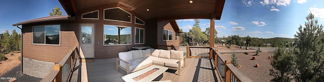 860 W Snow Creek Trl, Show Low, AZ 85901 - deck featuring outdoor lounge area