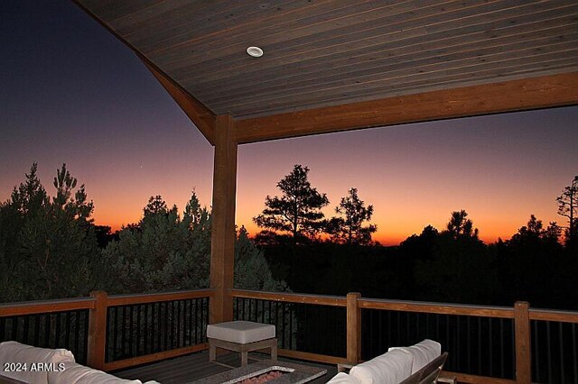860 W Snow Creek Trl, Show Low, AZ 85901 - view of wooden terrace