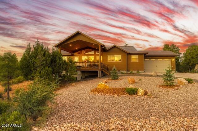 860 W Snow Creek Trl, Show Low, AZ 85901 - view of front of property with driveway and a garage