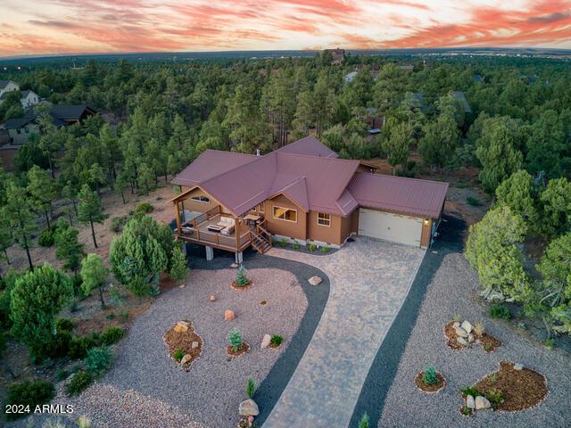 860 W Snow Creek Trl, Show Low, AZ 85901 - view from above of property featuring a forest