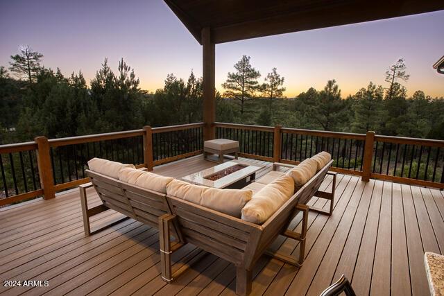 860 W Snow Creek Trl, Show Low, AZ 85901 - deck featuring an outdoor living space