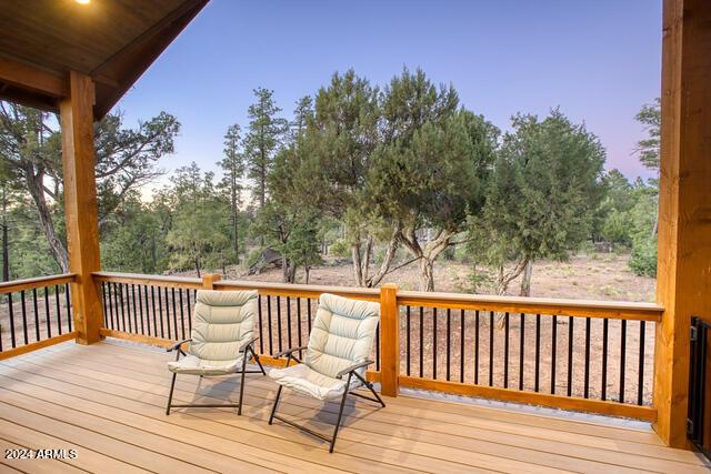 860 W Snow Creek Trl, Show Low, AZ 85901 - view of wooden terrace
