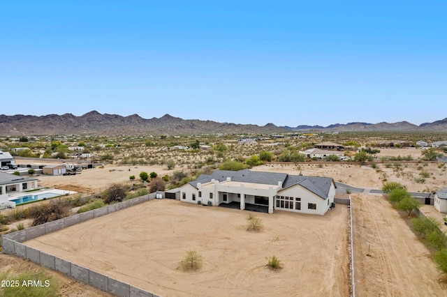 10760 W Golddust Dr, Queen Creek, AZ 85144 - aerial view featuring a mountain view