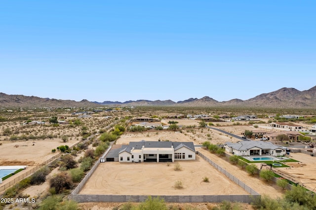 10760 W Golddust Dr, Queen Creek, AZ 85144 - birds eye view of property with a mountain view