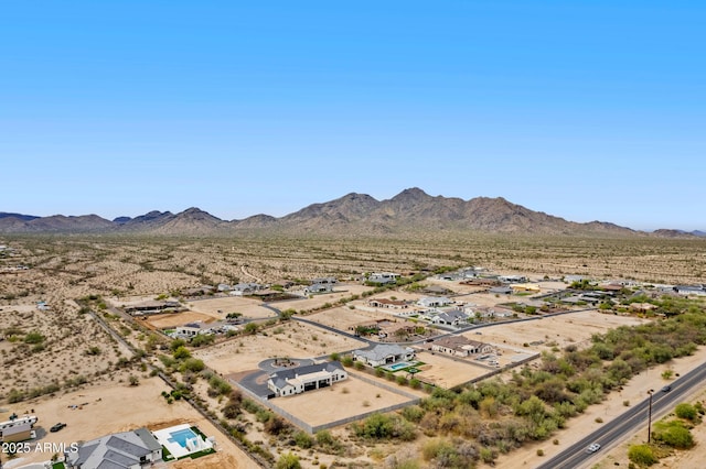 10760 W Golddust Dr, Queen Creek, AZ 85144 - drone / aerial view with a mountain view and a desert view