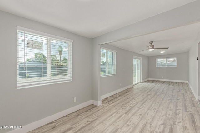 13202 N 40th Pl, Phoenix, AZ 85032 - empty room featuring light wood-type flooring, plenty of natural light, and baseboards