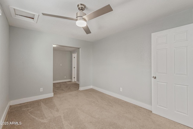 13202 N 40th Pl, Phoenix, AZ 85032 - carpeted empty room featuring baseboards, attic access, and ceiling fan