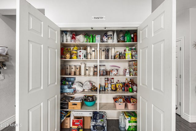 view of pantry