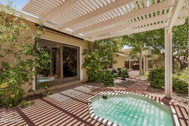 2256 S Las Flores, Mesa, AZ 85202 - view of patio with a pergola