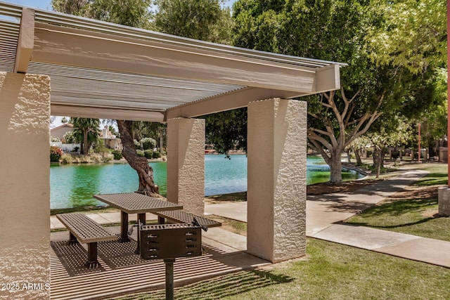 2256 S Las Flores, Mesa, AZ 85202 - view of property's community featuring a pool, a pergola, and a patio