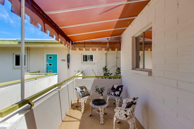 view of balcony