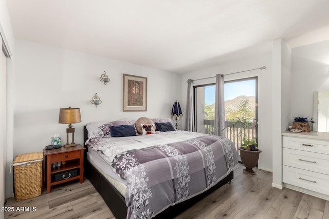 1401 E Puget Ave Unit 4, Phoenix, AZ 85020 - bedroom with access to outside and light wood-style floors