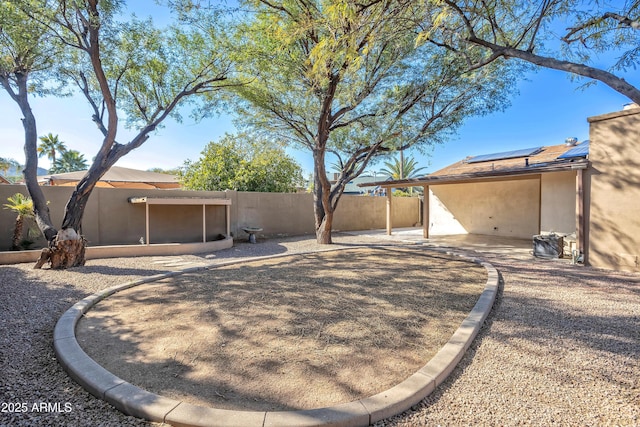 view of yard with a patio