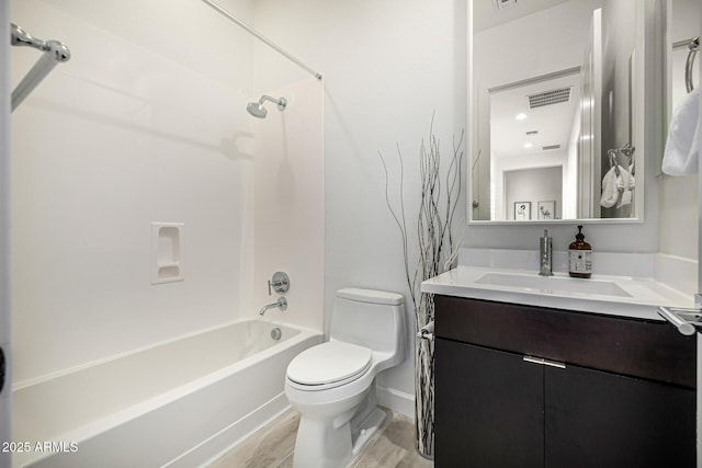 3822 E Canyon Pl, Chandler, AZ 85249 - full bath with vanity, wood finished floors, and shower / bathtub combination