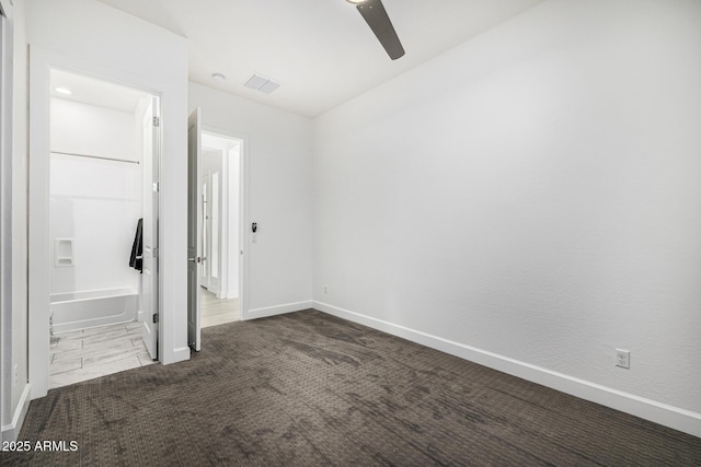 3822 E Canyon Pl, Chandler, AZ 85249 - unfurnished bedroom featuring carpet and a ceiling fan