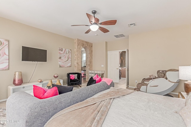 84 E Joseph Way, Gilbert, AZ 85295 - bedroom featuring baseboards and a ceiling fan