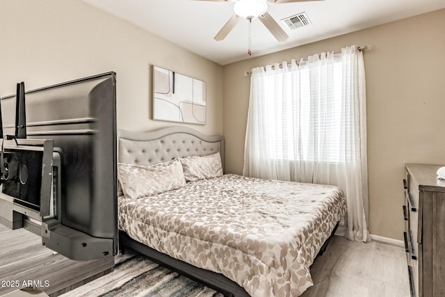 84 E Joseph Way, Gilbert, AZ 85295 - bedroom with wood finished floors and a ceiling fan