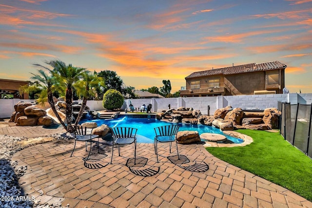 84 E Joseph Way, Gilbert, AZ 85295 - view of swimming pool featuring a fenced backyard and a patio