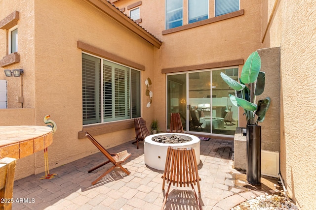 84 E Joseph Way, Gilbert, AZ 85295 - view of patio featuring an outdoor fire pit