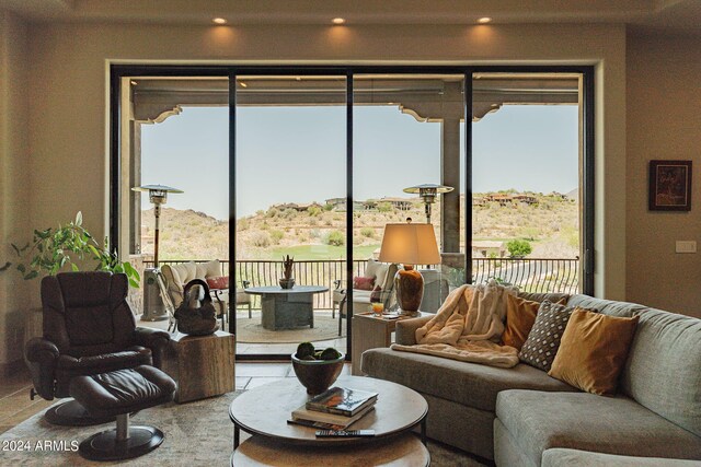 living room with a healthy amount of sunlight