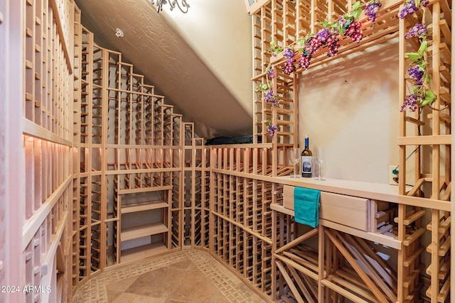 view of wine room