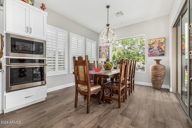 living room with hardwood / wood-style flooring