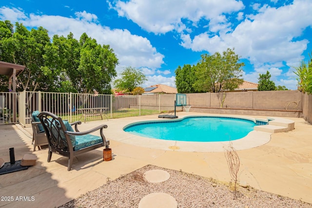 10566 E Bogart Ave, Mesa, AZ 85208 - view of swimming pool with a fenced backyard and a patio area