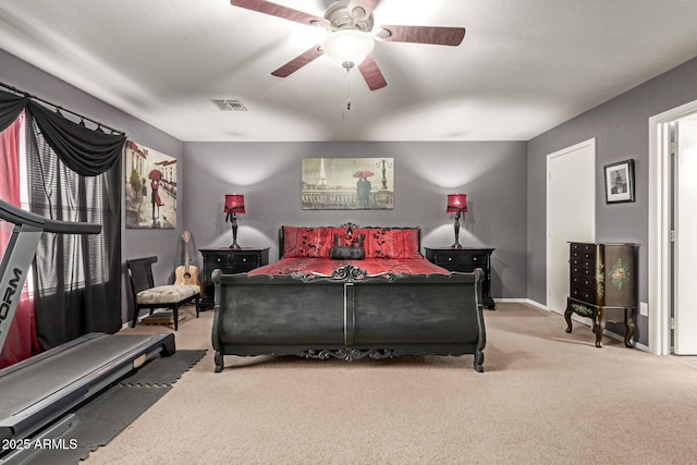 10566 E Bogart Ave, Mesa, AZ 85208 - carpeted bedroom featuring a ceiling fan and baseboards
