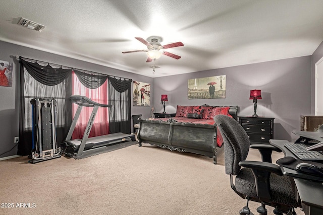 10566 E Bogart Ave, Mesa, AZ 85208 - carpeted bedroom with a desk and ceiling fan