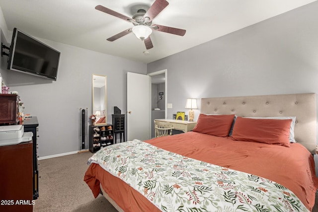 10566 E Bogart Ave, Mesa, AZ 85208 - carpeted bedroom featuring baseboards and a ceiling fan