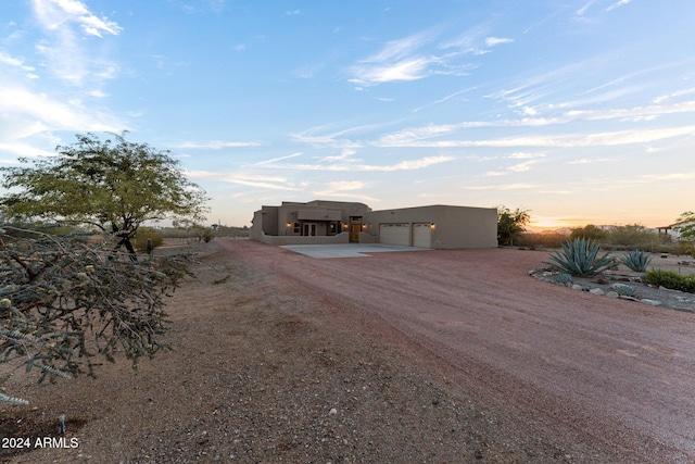 view of pueblo-style house