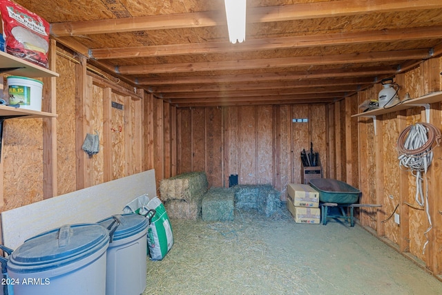 view of storage room