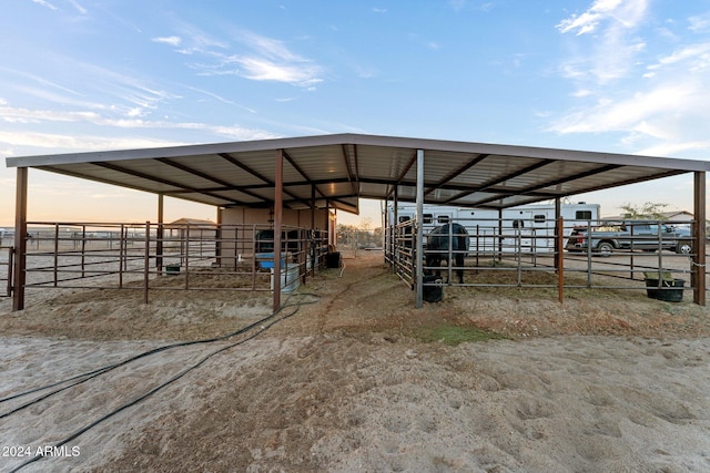 view of stable