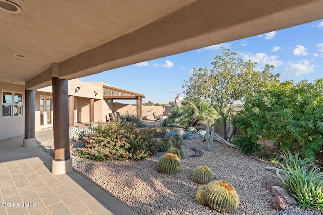 exterior space featuring a patio area and french doors