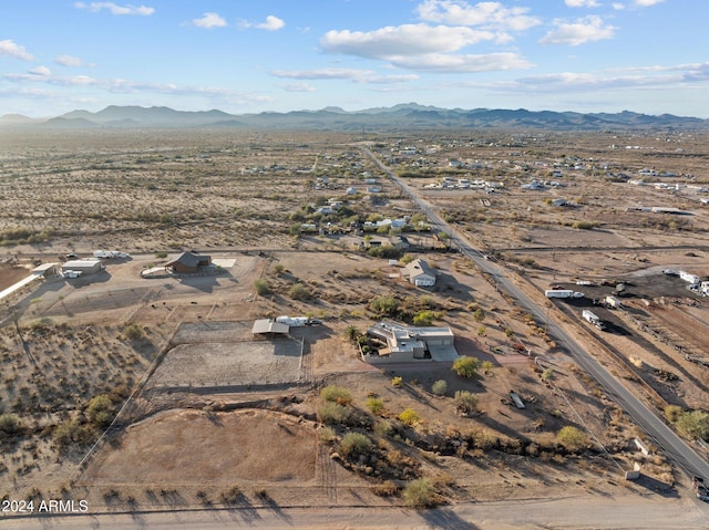 aerial view featuring a mountain view