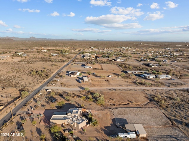 aerial view featuring a mountain view