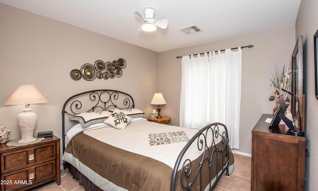 2101 S Meridian Rd Unit 176, Apache Junction, AZ 85120 - bedroom with light tile patterned flooring and ceiling fan